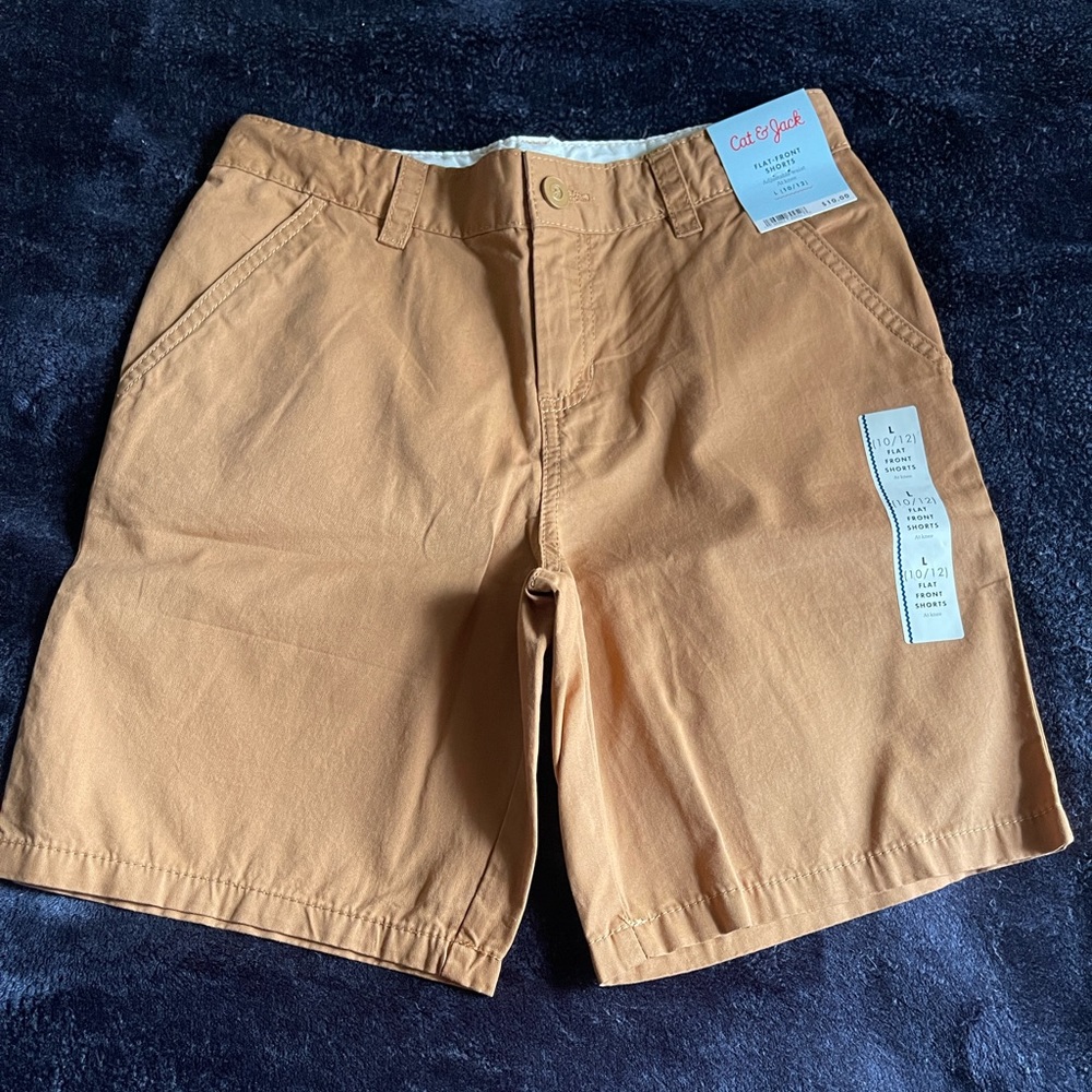Cat & Jack boys shorts. NWT khaki, size L/10-12